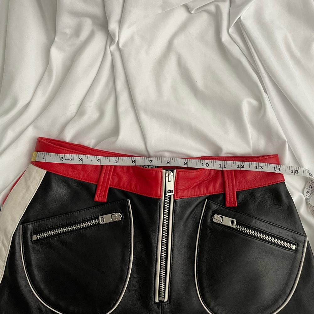 DIESEL leather bike racer hot short shorts - Picture 10 of 15